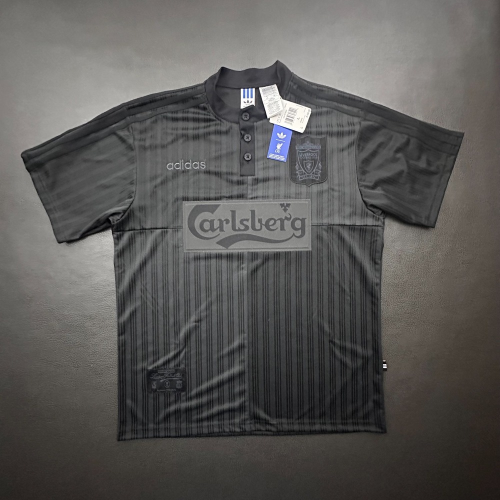 Adidas Liverpool FC Special Jersey 95 Mens Large Black Retro Throwback Soccer